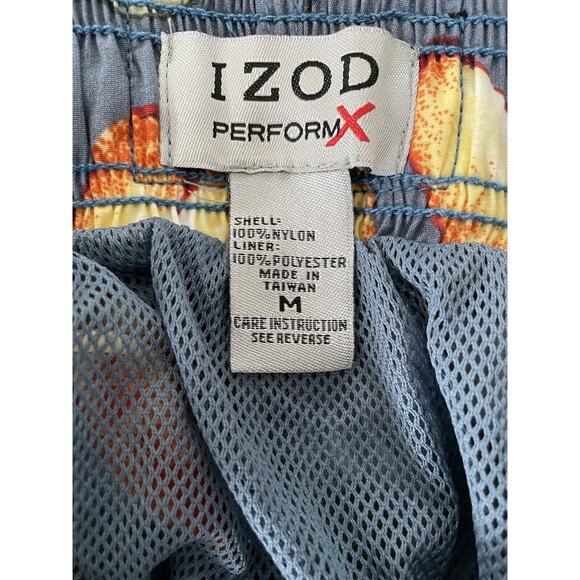 Izod Swim Swimwear Trunk Multicolor Print Swimsuit FLAW - Picture 11 of 11